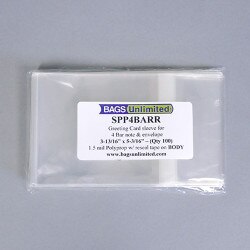 Resealable Sleeves for Single 4 Bar